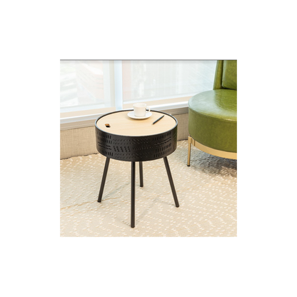 Lift Top Round Side Table - SLENDER