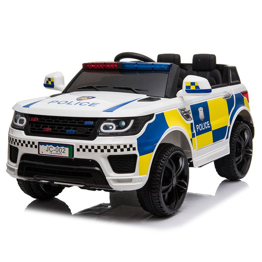 LEADZM Dual Drive 12V 7A.h Police Car with 2.4G Remote Control White