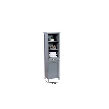 Tall Storage Cabinet - Grey