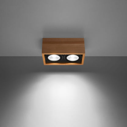 Ceiling lamp wood Quatro Scandinavian Design GU10