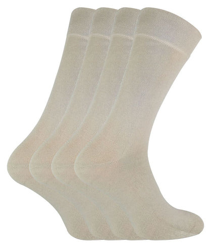 4 PAIRS Ladies Bamboo Crew Socks - CR2