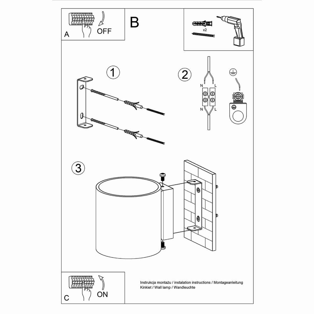 Wall lamp aluminum Orbis modern Design G9