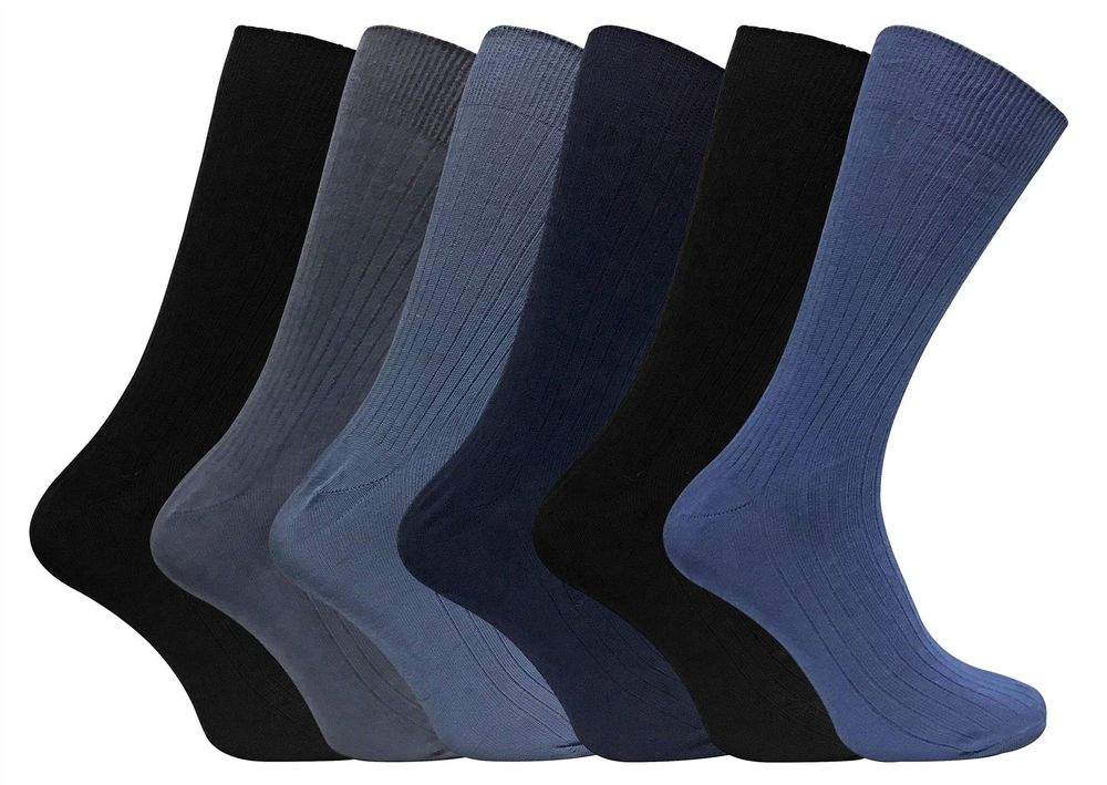 6 Pairs 100% Cotton Socks