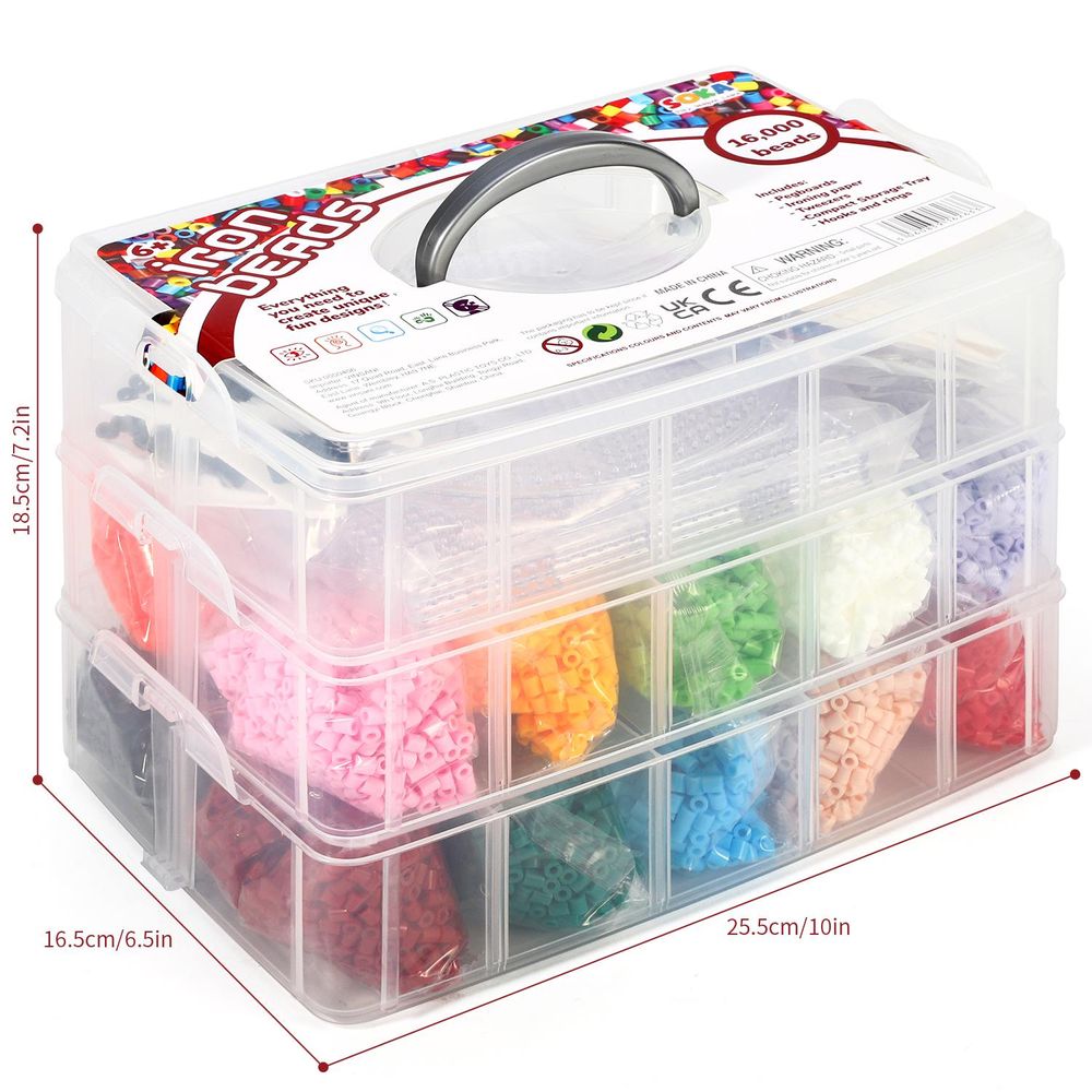 SOKA Iron Beads Kit Creative Fun DIY Activity Fuse Bead Art & Craft Kit Toy