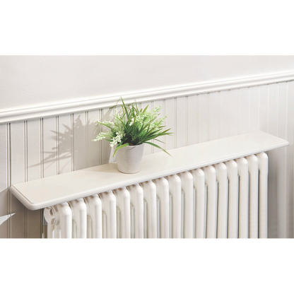 Radiator Shelves 91cm - White Satin Finish