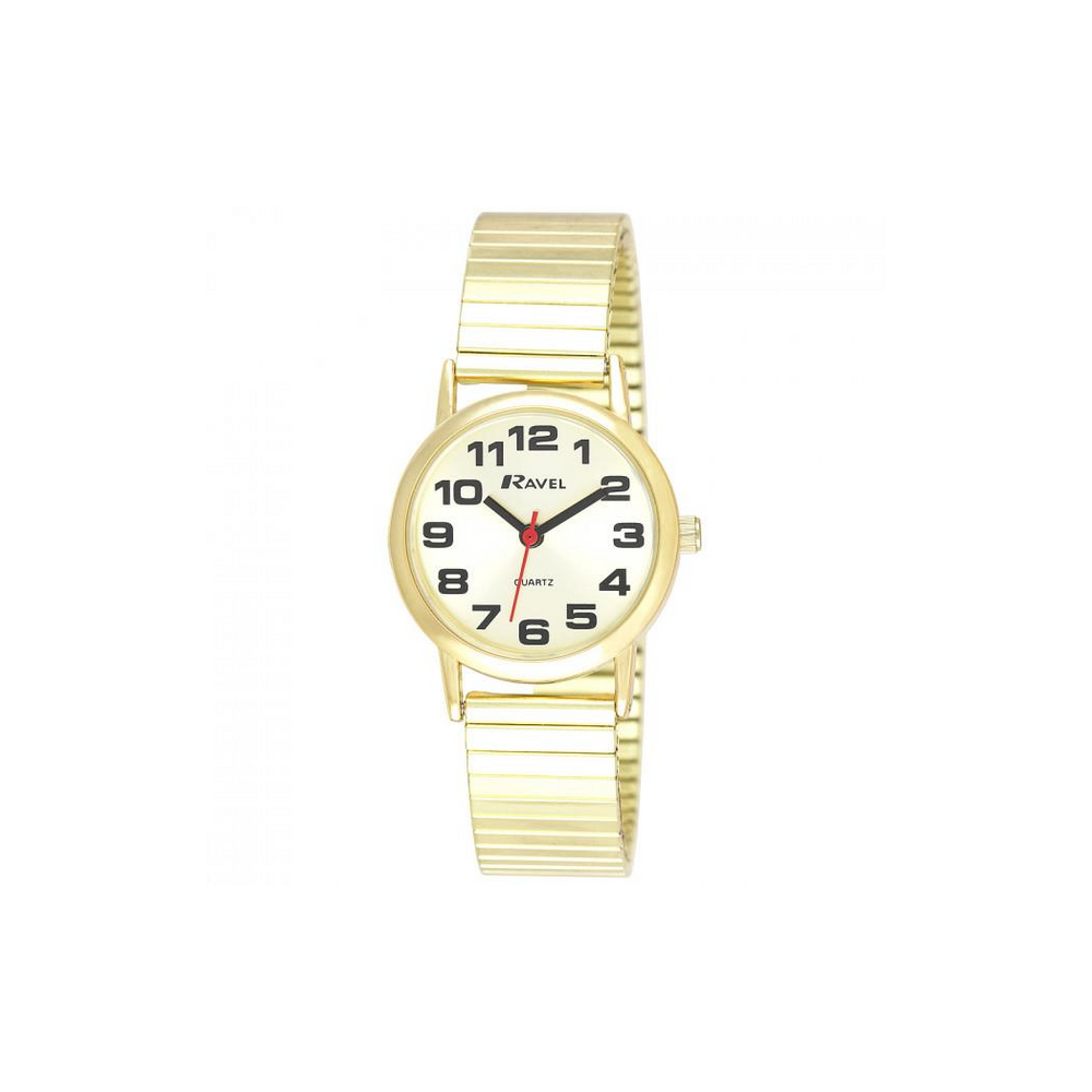 Ravel Ladies Gilt Expander Strap Watch R0208.05.2s