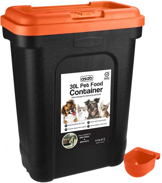 LARGE RED Pet Food Storage & Scoop AS-70586  TWL-1764