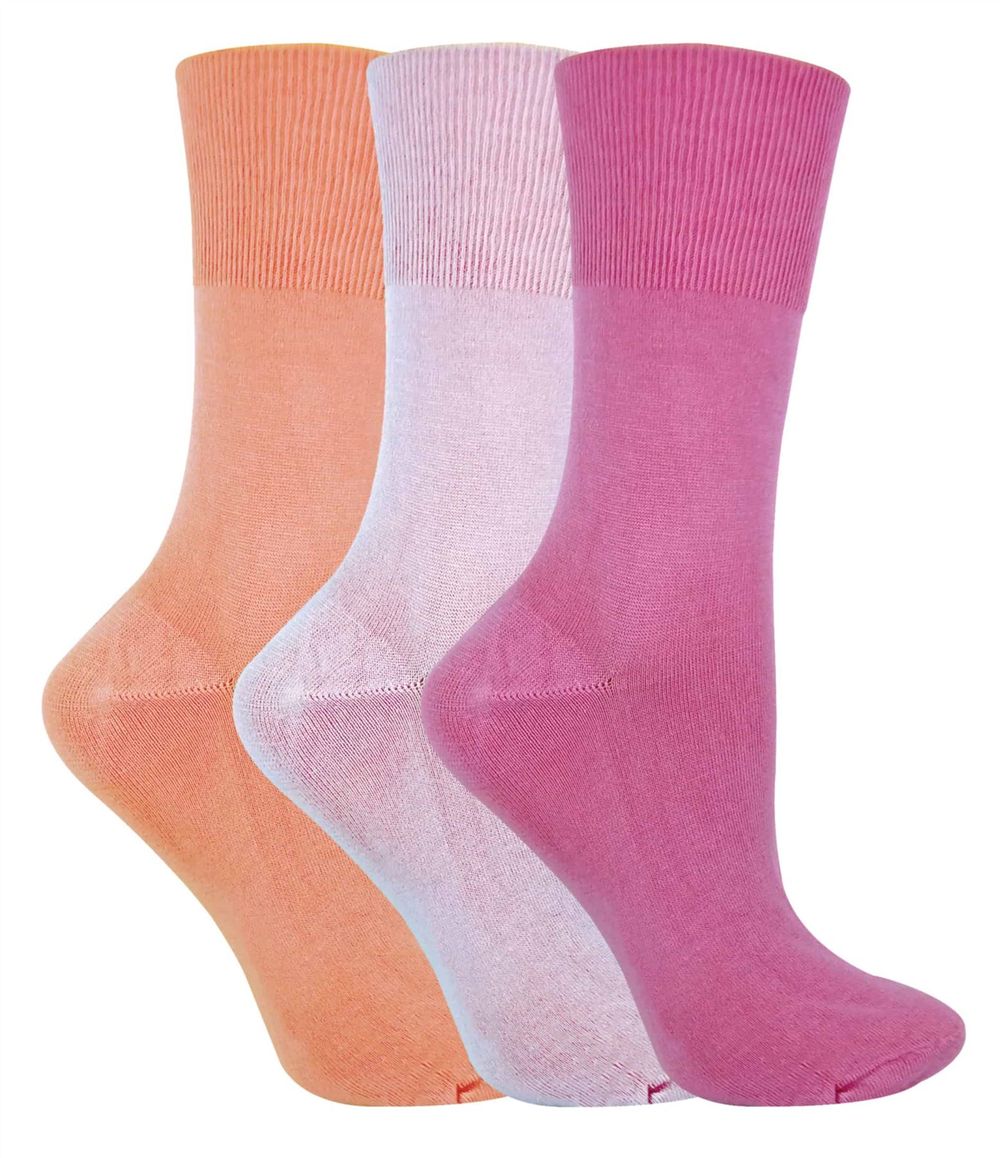 3 Pairs Ladies Non Elastic Bamboo Socks