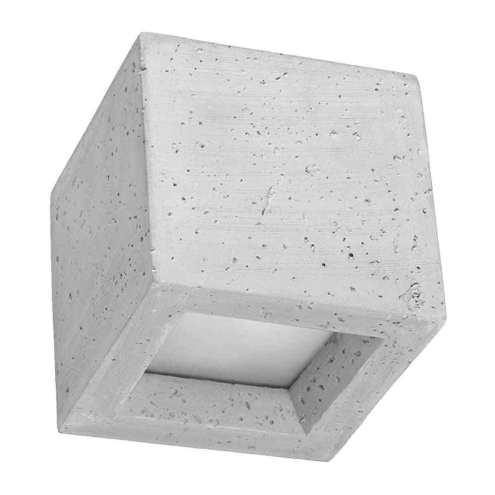 Wall lamp concrete, glass Leo modern Design G9