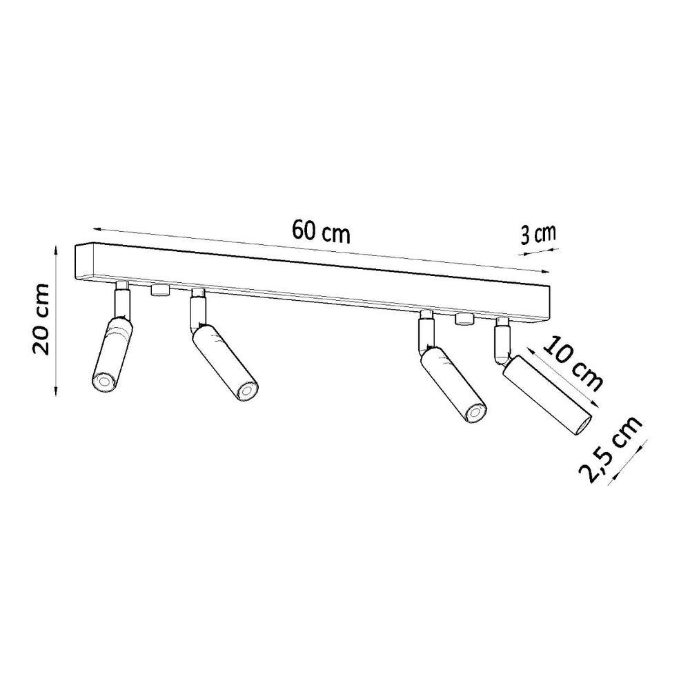 Ceiling lamp steel Eyetech modern Design G9