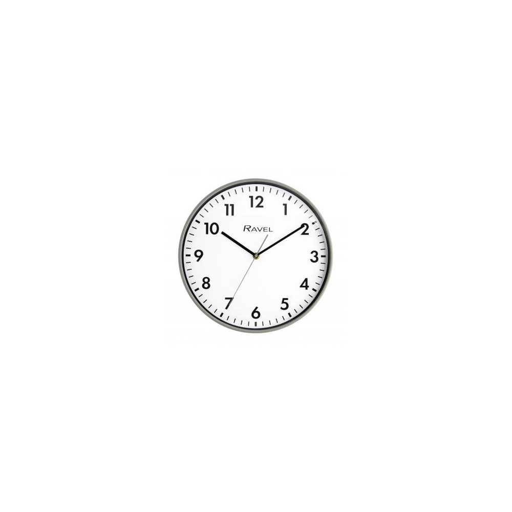 Ravel 30cm White Dial Grey Wall Clock R.WC.30.13