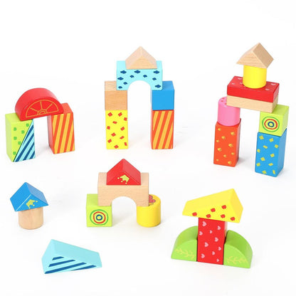 SOKA Wooden Baby Walkie Walkie Walker With Wooden Building Blocks For Toddlers