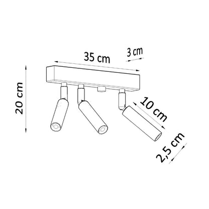 Ceiling lamp steel Eyetech modern Design G9