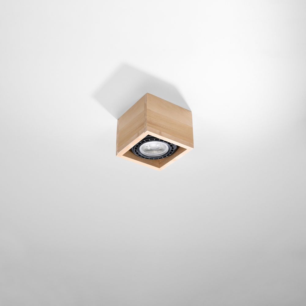 Ceiling lamp wood Quatro Scandinavian Design GU10