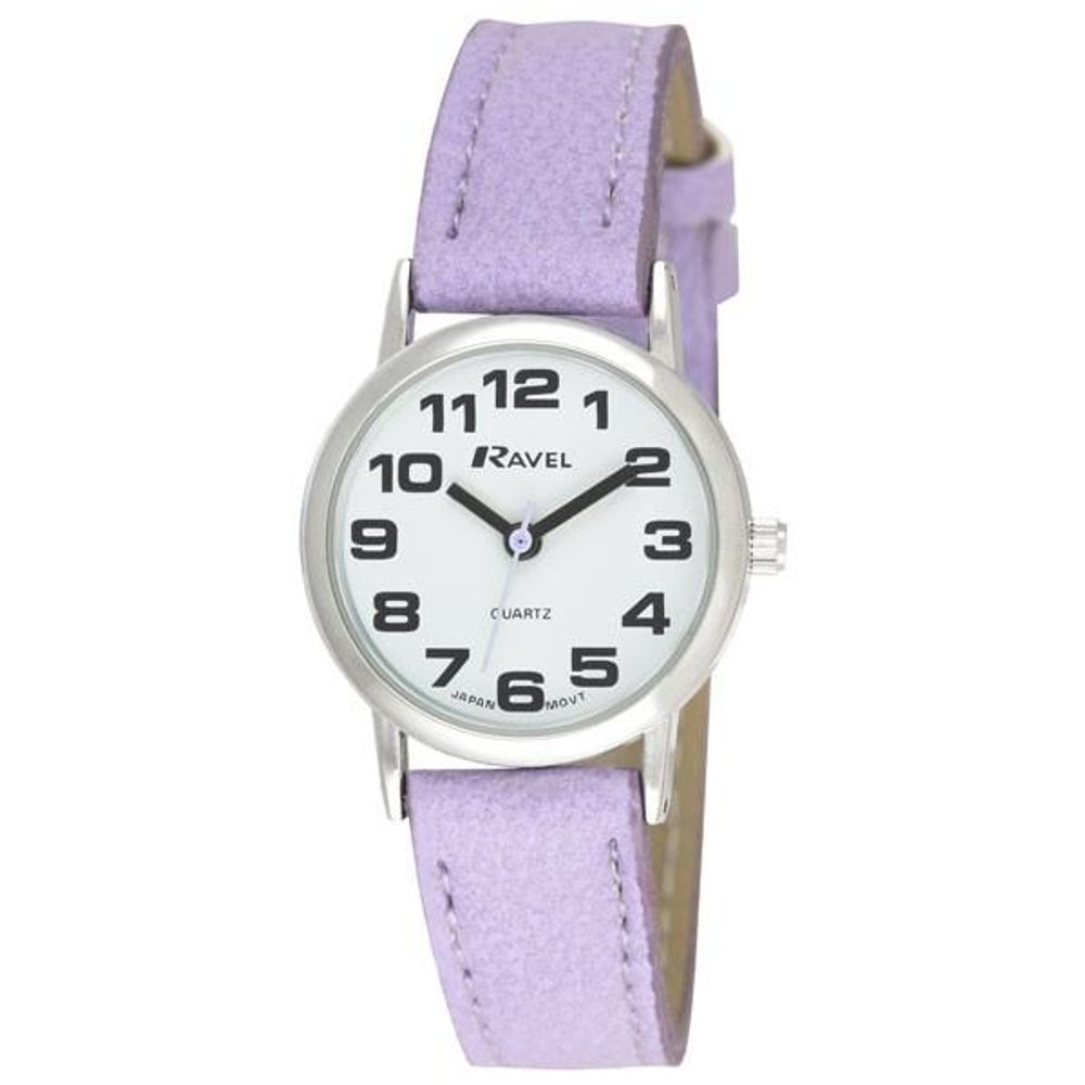 Ravel Women's Classic Purple Leather Strap Watch R0105.13.17LA