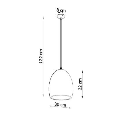 Pendant lamp ceramics Flawiusz modern Design E27