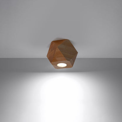 Ceiling lamp wood Woody Scandinavian Design GU10