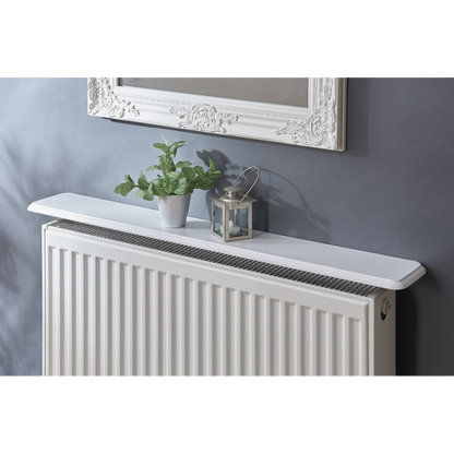 Radiator Shelves 91cm - White Satin Finish