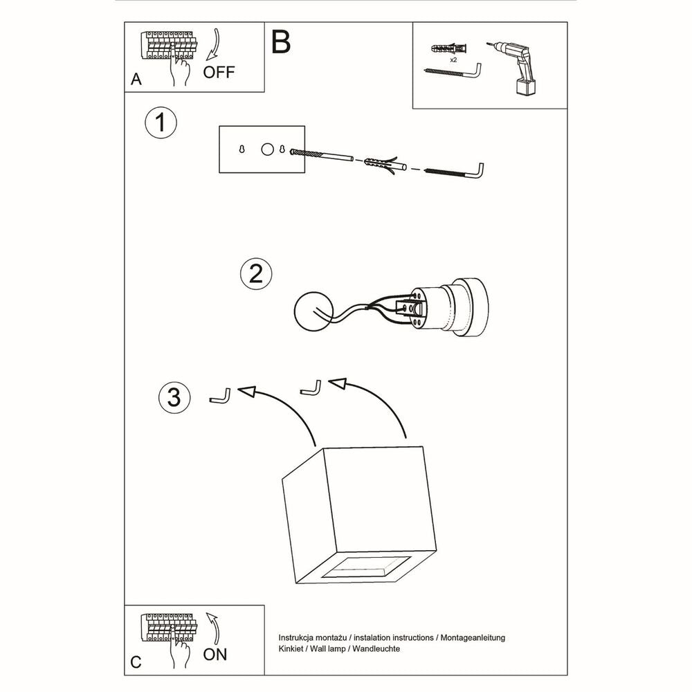 Wall lamp ceramics, glass Leo modern Design E27