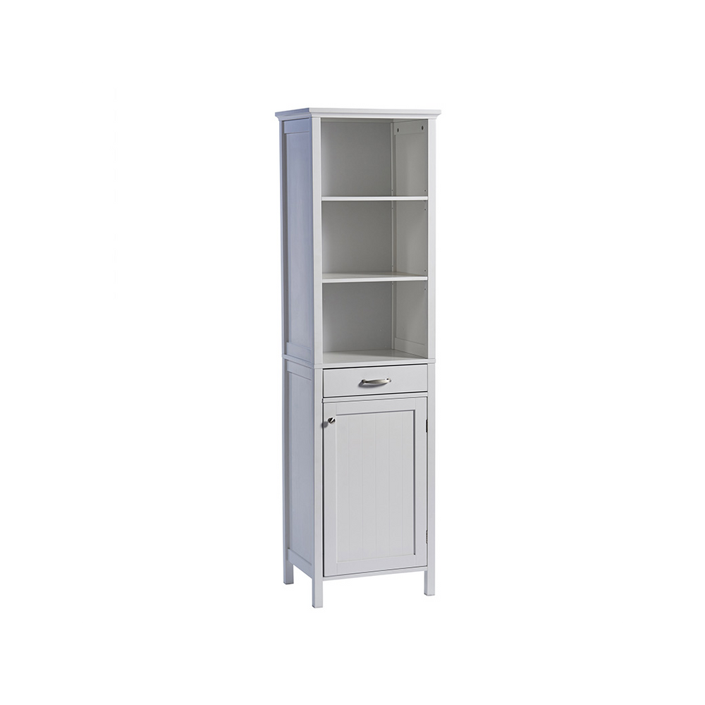 Tall Storage Cabinet - White