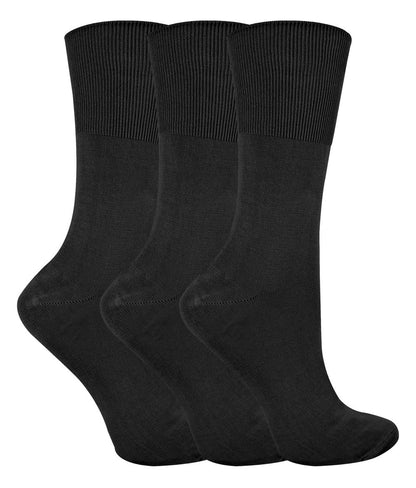 3 Pairs Ladies Non Elastic Bamboo Socks