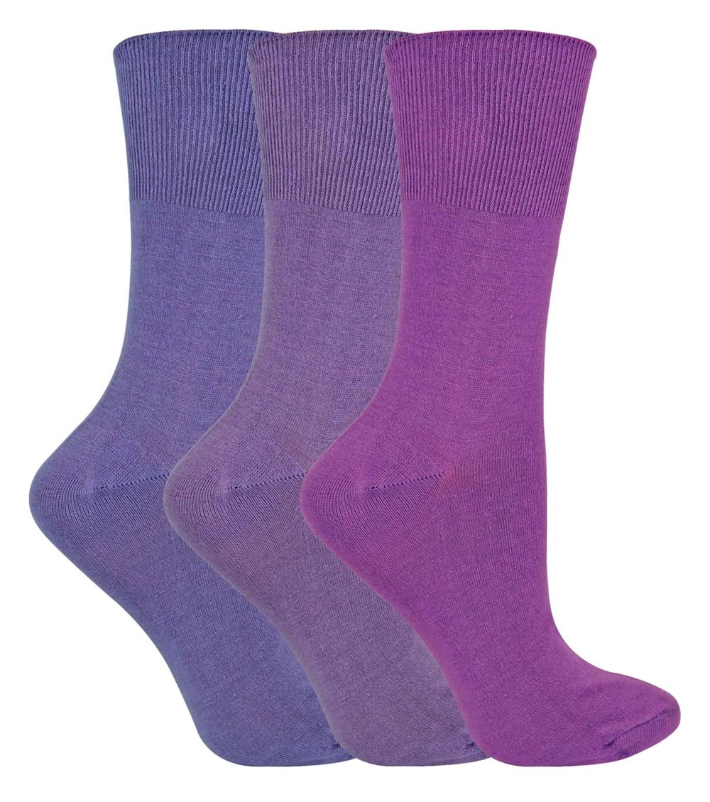 3 Pairs Ladies Non Elastic Bamboo Socks