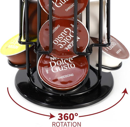 24 Coffee Pod 360° Holder Suitable for Dolce Gusto Coffee Capsules