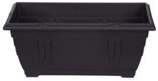 Whitefurze G02026 40cm Venetian Window Box - Black