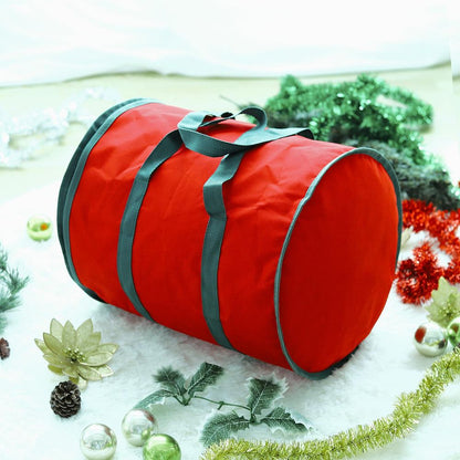 Christmas Gift Decoration Fabric Storage Bag - Red - 38 x 32 cm