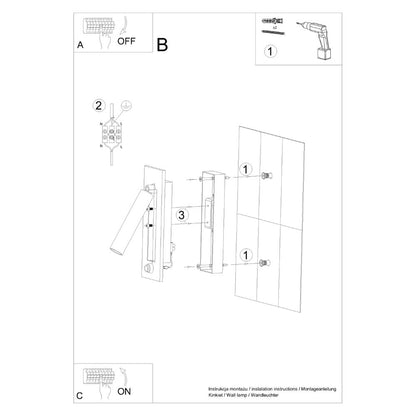 Wall lamp steel Enif modern Design G9