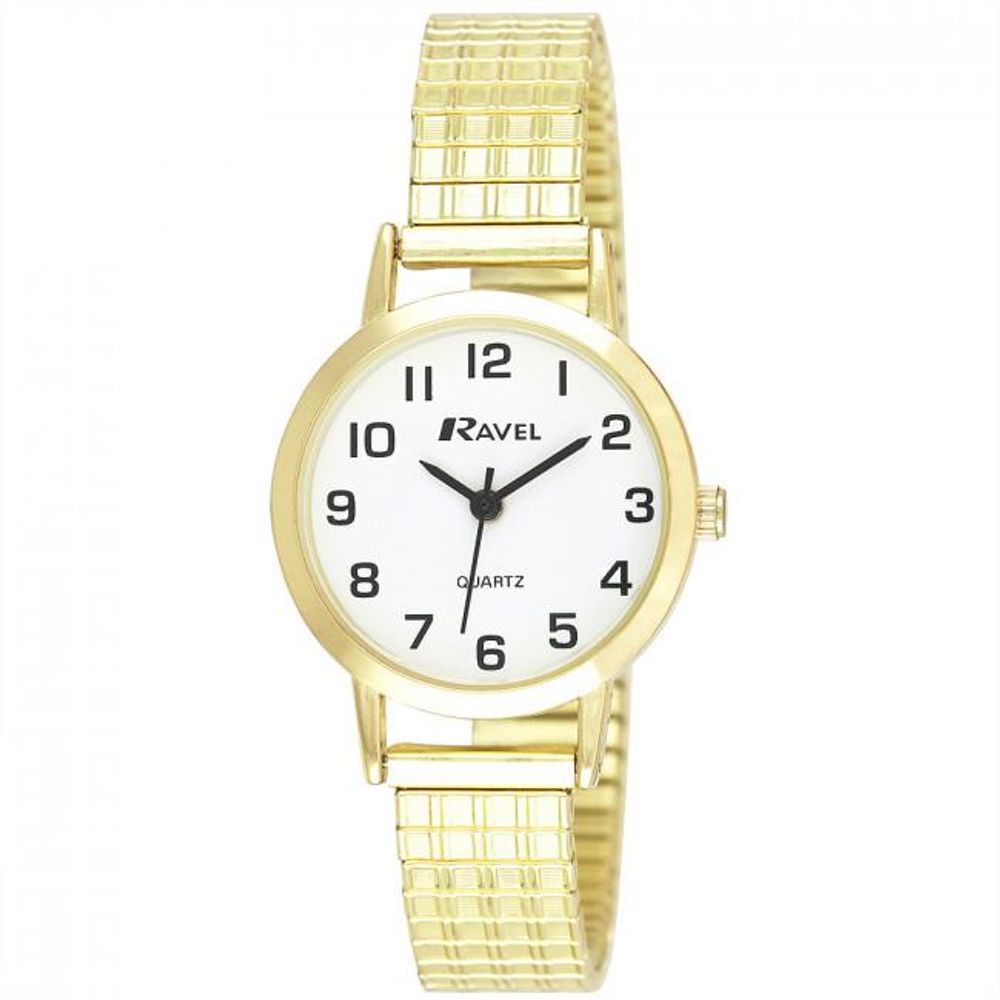 Ravel Ladies Gold White Dial Watch R0201.02.2S