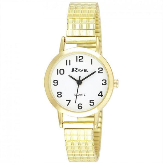 Ravel Ladies Gold White Dial Watch R0201.02.2S