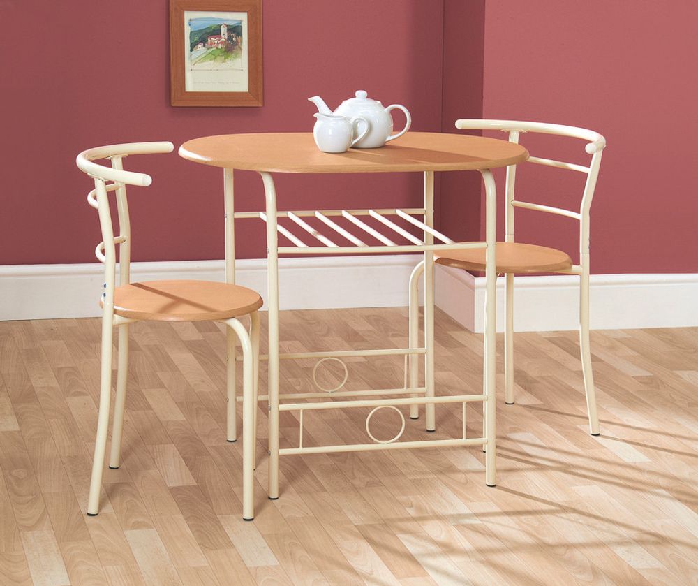 Compact Dining Set - Oak/Buttermilk