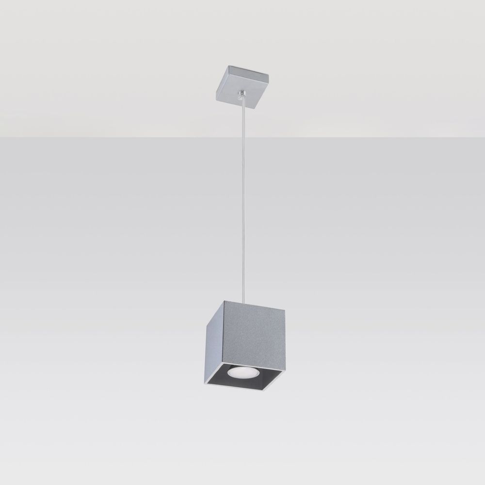 Pendant lamp aluminum Quad modern Design GU10