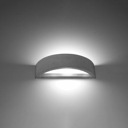 Wall lamp concrete, glass Atena modern Design E27