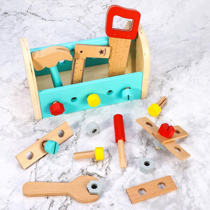 SOKA My First Toolbox Carpenter Wooden Building Tools Play Set Pretend Play 3+