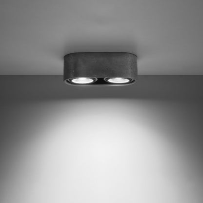 Ceiling lamp concrete Basic industrial Design GU10