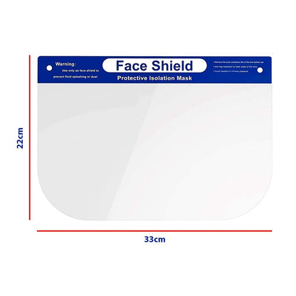 Full Face Shield Visor PPE Safety Transparent Clear Plastic