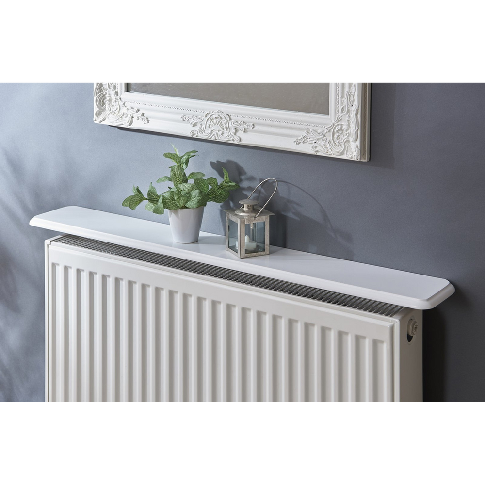 Radiator Shelf 60cm - White Satin Finish