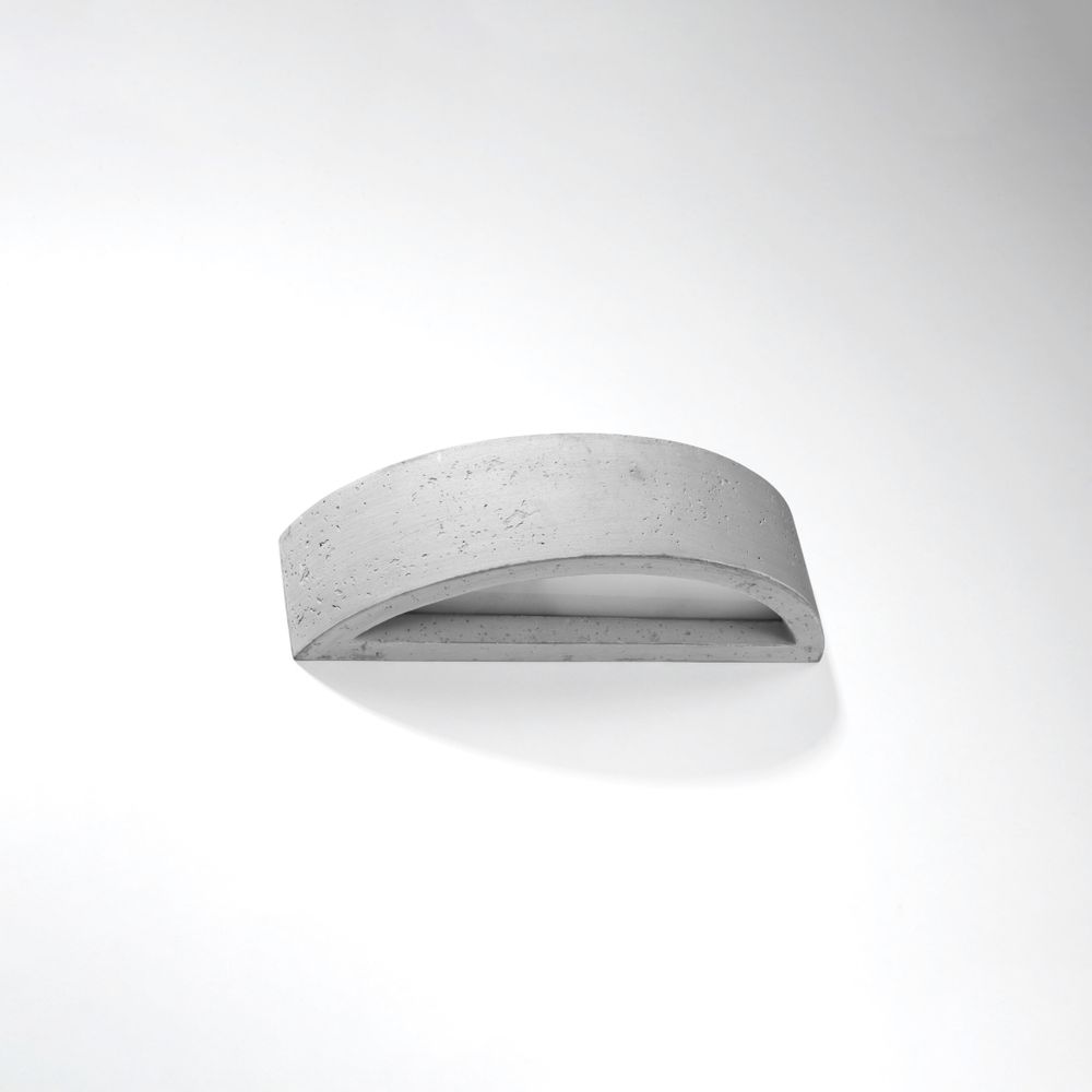 Wall lamp concrete, glass Atena modern Design E27