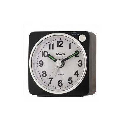 Ravel Mini Black Alarm Clock RC018.3