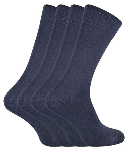 4 PAIRS Mens Bamboo Crew Socks - CR1