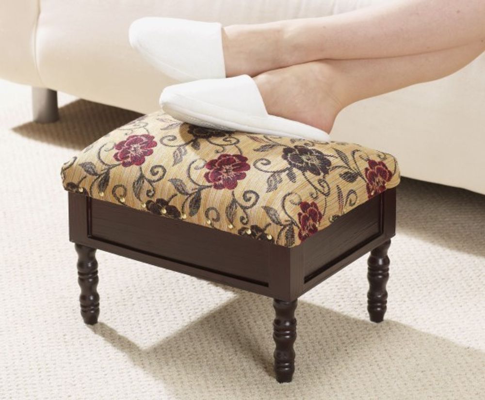 Storage Footstool - Floral design