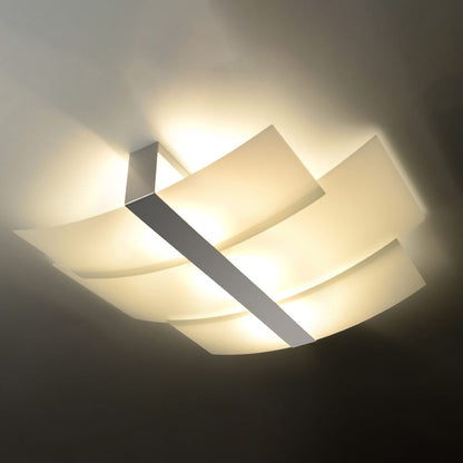 Ceiling lamp steel, glass Celia modern Design E27