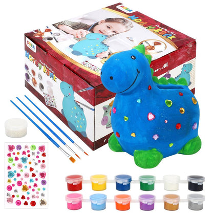 SOKA Paint Your Own Dinosaur Money Bank Arts & Crafts Kit DIY Creative Activity