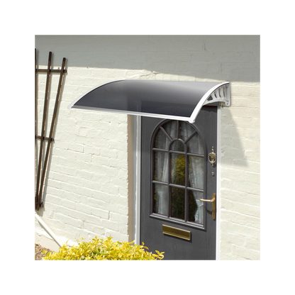 1.2m Tinted Door Canopy - White