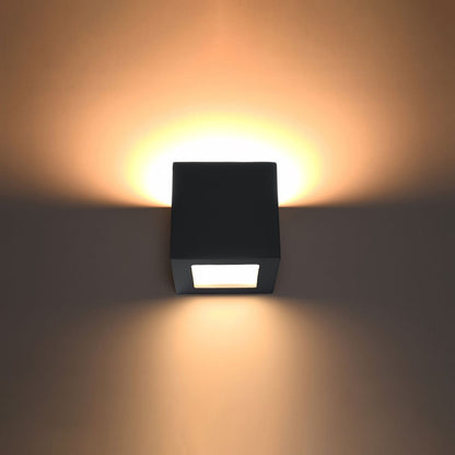 Wall lamp ceramics, glass Leo modern Design E27