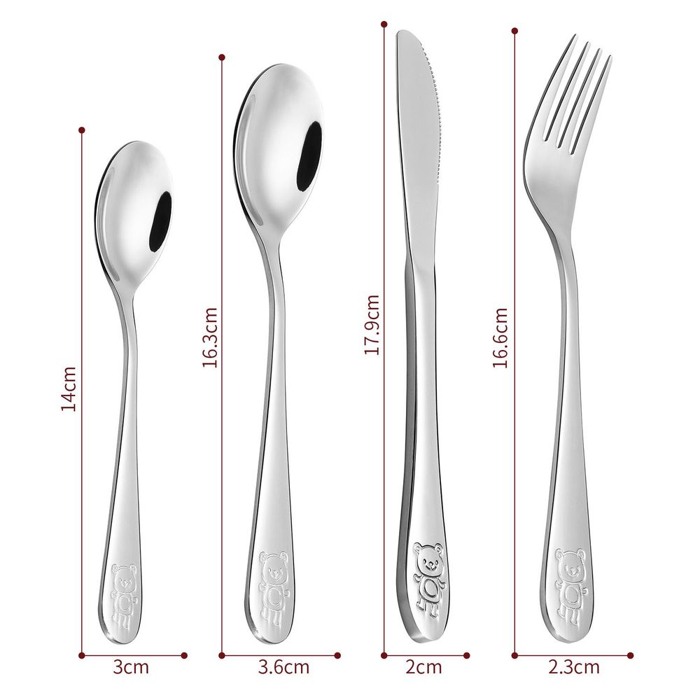 4pcs Jungle Kids Cutlery Set 0010002 X 3