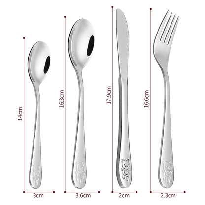 4pcs Jungle Kids Cutlery Set 0010002 X 3